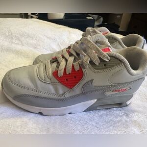 Nike Kids Gray and Red Sneakers Air Max